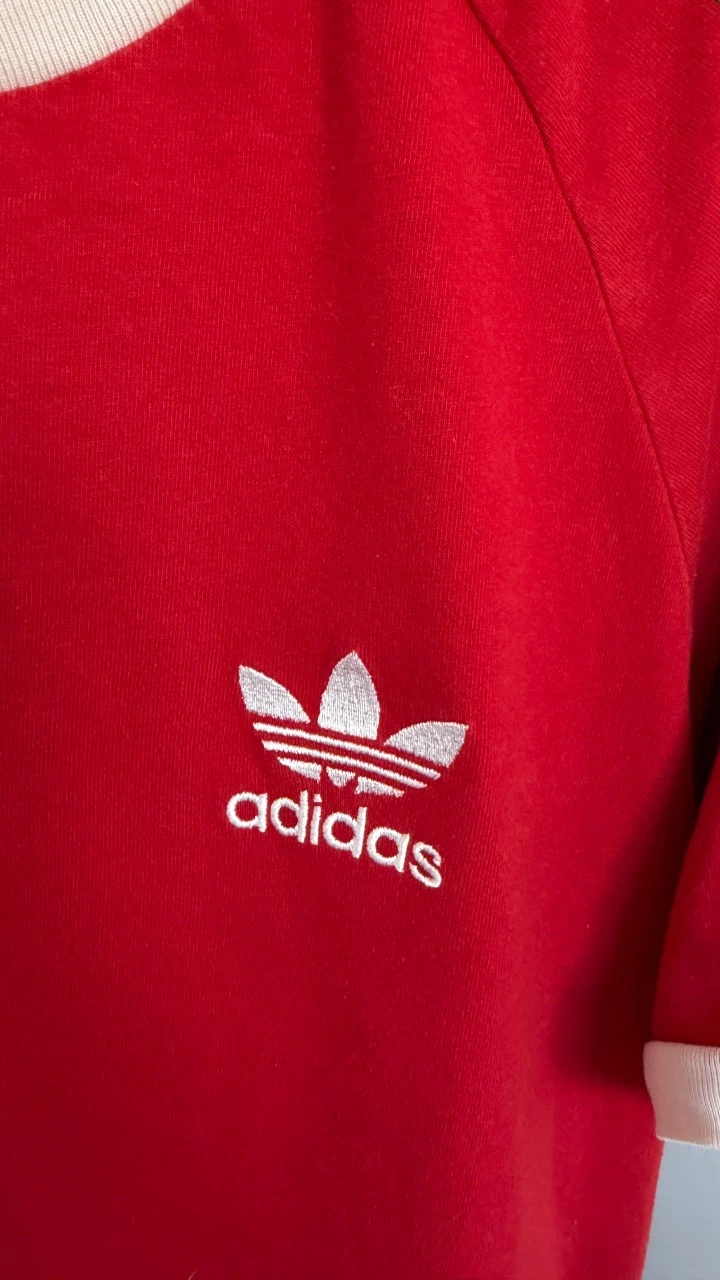 Camiseta Adidas Originals vermelha tamanho P – photo 4